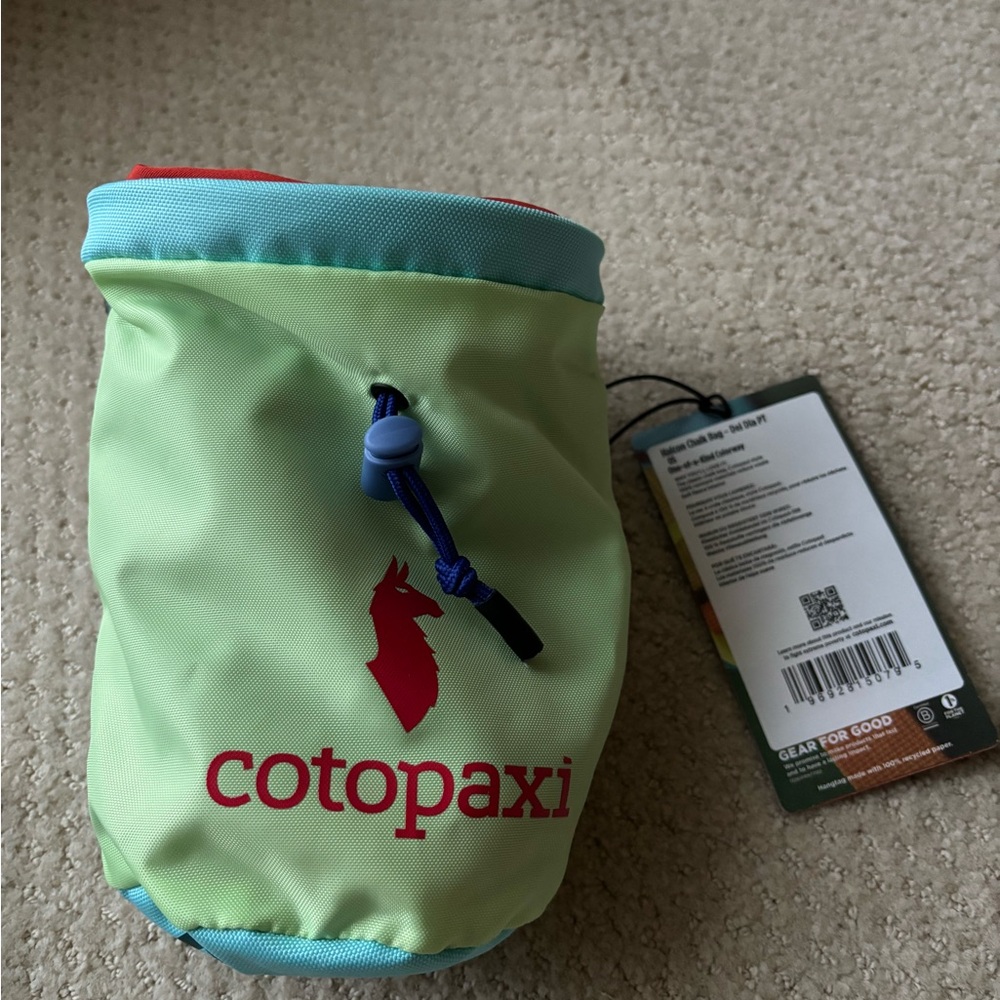 Cotopaxi Multicolor Chalk Bag with Drawstring